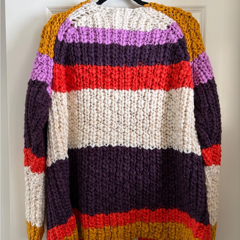 NWT Free People Myles Stripe Cardi size L - Picture 2 of 7